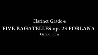 FIVE BAGATELLES op 23 FORLANA for Clarinet and piano [upl. by Aldon]