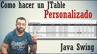 Como Hacer un JTable Personalizado en Java Swing [upl. by Aneala]