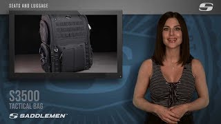 S3500 Tactical Sissy Bar Bag  Product Overview  Saddlemen [upl. by Hayse414]