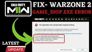 الحل لاغلب مشاكل وارزون 2  fix warzone 20 gameshipexe [upl. by Ehgit810]