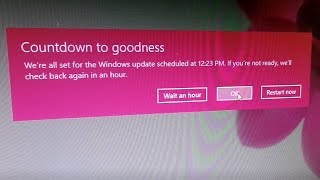 Updating Windows 10 Countdown to Goodness [upl. by Chesnut676]