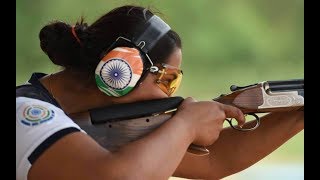 Commonwealth Games 2018 Shreyasi Singh shoots double trap gold [upl. by Reamonn]