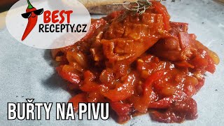 BUŘTY NA PIVU  Nejlepší recept na pochoutku ze špekáčků 🌶 [upl. by Aihseyk]