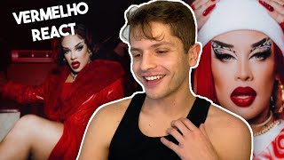 VERMELHO GLORIA GROOVE REACT  LADY LESTE GRINGO REAGE [upl. by Ibrad]