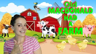 Old Macdonald Had A Farm Nursery Rhyme  Kids Song about Farm Animals [upl. by Peer]