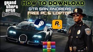 how to download gta san andreas in laptop or pc for free gameplay [upl. by Daberath]