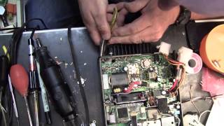 Icom IC706MKIIG Final HF Transistor Replacement [upl. by Airdnaxela]