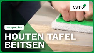 TAFEL BEITSEN Hoe Houten Meubel Beitsen STAPPENPLAN [upl. by Mcleroy]