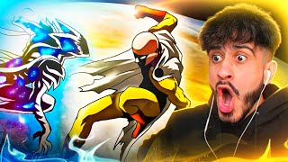 Reacting to SAITAMA vs COSMIC GAROU Full Fight Animation [upl. by Lleryt]