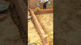 Foundation Brick work brickwork construction shorts [upl. by Domenic397]