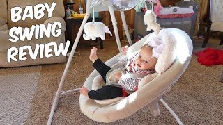 INGENUITY InLighten Cradling Swing REVIEW [upl. by Kcinom]