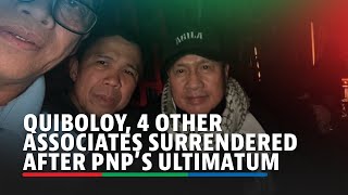 Quiboloy 4 other associates surrendered after PNP’s ultimatum  ABSCBN News [upl. by Oigufer]