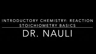 Introductory Chemistry Reaction Stoichiometry [upl. by Enyehc]