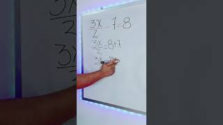 Ecuación Lineal ✔️👨🏾‍🏫 foryou matematicas maths parati viralshorts [upl. by Pelag401]