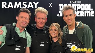 Gordon Ramsay Ryan Reynolds amp Hugh Jackman Compete in a Chimichanga CookOff ft Tilly Ramsay [upl. by Dominik]