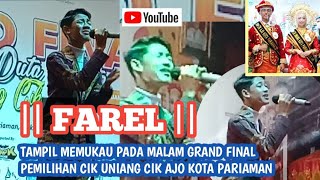 FAREL IBNU  the voice kids tampil memukau di malam final cuca kota pariaman [upl. by Weintrob]