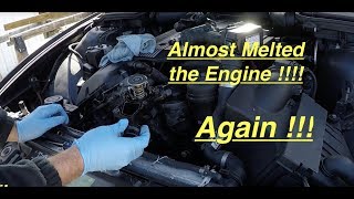 Just Wrecking Engines  New E39 Thermostat Failure Almost Blew Engine [upl. by Soneson]