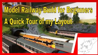 Model Railway for Beginners Quick tour of my Layout Build [upl. by Yanad]