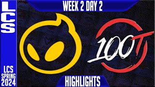 DIG vs 100 Highlights  LCS Spring 2024 Week 2 Day 2  Dignitas vs 100 Thieves [upl. by Agnes]