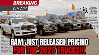 Its Official RAM Has Lost Their Minds Pricing Released On 2025 Top Trims [upl. by Leifer]