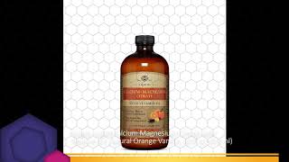 Solgar Liquid Calcium Magnesium Citrate with Vitamin D3 Natural Orange Vanilla 16 fl oz 473 ml [upl. by Daney910]