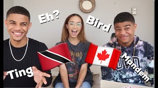 Trinis react to Vanity Fair’s Canadian slang with Lily Singh [upl. by Beniamino741]