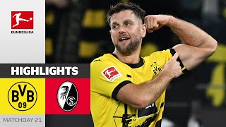 Malen amp Füllkrug Secure Home Streak  Dortmund  Freiburg  Highlights  MD 21 – Bundesliga 2324 [upl. by Aisaim232]