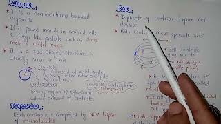 Centriole Structure And Functions  Federal amp KPK Board  Class 11 [upl. by Jeannine]