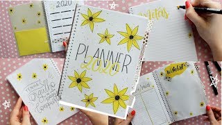 DIY COMO FAZER UM PLANNER COM UM CADERNO COMUM 2 [upl. by Oinotnaocram964]