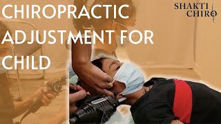 Chiropractic Adjustment on Child KST METHOD [upl. by Darahs25]