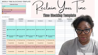 HOW TO TIME BLOCK  FREE GOOGLE SHEET TEM PLATE [upl. by Mariandi]