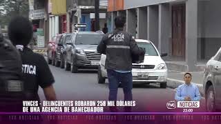 Delincuentes roban 258 mil dólares de BanEcuador [upl. by Amliw914]