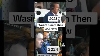 Wasim Akram reaction 2023 vs 2024 [upl. by Britteny]