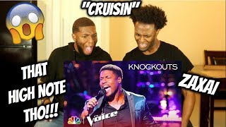 Zaxai Performs an Incredible Cover of Smokey Robinsons quotCrusinquot  The Voice 2018 Knockouts [upl. by Leone]