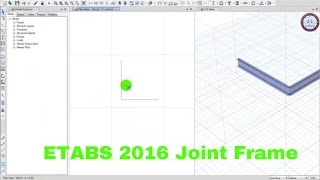 ETABS 2016  Joint frame [upl. by Eizzik]