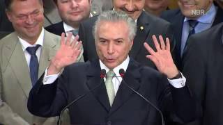 Veja o discurso da posse do presidente Michel Temer [upl. by Lexerd]