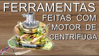 FERRAMENTAS CASEIRAS CASEIRO IDEIAS INCRIVEIS CASEIRAS COM MOTOR DE CENTRIFUGA TANQUINHO [upl. by Anse896]