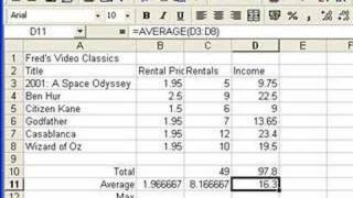 Microsoft Excel Tutorial for Beginners 4  Functions Formulas [upl. by Lavicrep288]