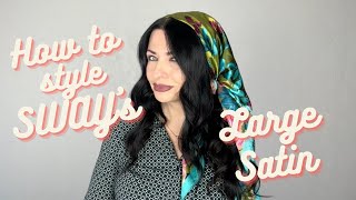 How to style SWAYs large satin Headband 1080WebShareName [upl. by Lidstone]