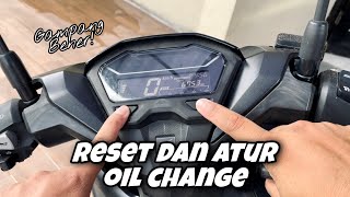 Masalah Honda Vario  Muncul Oil Change di Spedometer  Begini Cara Setting dan Reset yang Benar [upl. by Avat]