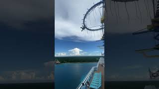 Ropes course disaster  Will she make it cruiseship cruiseguide cruiseline [upl. by Keavy594]