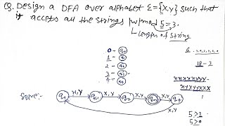 deterministic finite automata in toc  accepts all strings wmod 5  3  dfa gate questions [upl. by Neroc]