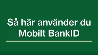 Så här loggar du in på Mina sidor med Mobilt BankID mobil [upl. by Judith]