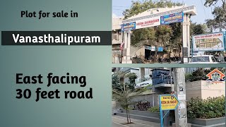 Plot for sale in vanasthalipuramEast facing544 SqyardsHyderabadHyderabad Property ShowPno61 [upl. by Orapma]