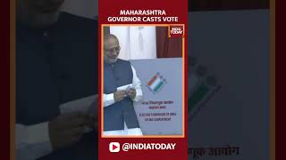 Maharashtra Assembly Polls 2024 Maharashtra Governor CP Radhakrishnan Casts Vote [upl. by Eissat788]