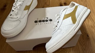 Diadora Borg Elite Made in Italy GOLD Review and onfeet From 80’s Casual Classics [upl. by Cristal]