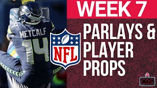 4 Ps Parlays Player Props and Predictions for NFL Week 7 [upl. by Adabel]