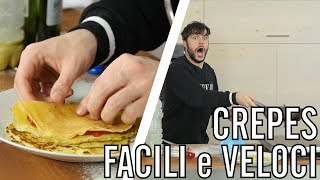 Come fare le crepes con la bottiglia  CUCINA PER PIGRI  Guglielmo Scilla  Cucina da Uomini [upl. by Alahsal224]