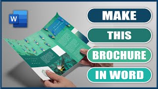 How to make a TRIFOLD LeafletBrochure in Word  Microsoft Word Tutorials [upl. by Piscatelli]