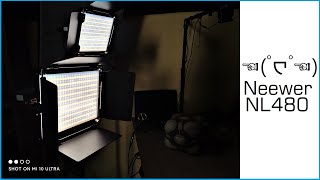 Meine neue Studiobeleuchtung für YouTube NEEWER LED Videoleuchten mit Fernbedieung  Moschussde [upl. by Neeuq731]